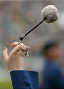21 June 2015; A member of St Patrick's Pipe Band, Tulla, Co. Clare, twirls her drumsticks while playing before the match. Munster GAA Hurling Senior Championship, Semi-Final, Limerick v Tipperary, Gaelic Grounds, Limerick. Picture credit: Brendan Moran / SPORTSFILE