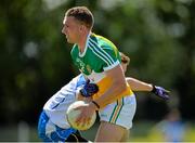 20 June 2015; Anton Sullivan, Offaly, in action against Dean Crowley, Waterford. GAA Football All-Ireland Senior Championship, Round 1A, Waterford v Offaly, Fraher Field, Dungarvan, Co. Waterford. Picture credit: Matt Browne / SPORTSFILE