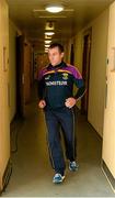 21 June 2015; Wexford manager Liam Dunne makes his way from the dressing room to the pitch before the game. Leinster GAA Hurling Senior Championship, Semi-Final, Kilkenny v Wexford, Nowlan Park, Kilkenny. Picture credit: Piaras Ó Mídheach / SPORTSFILE