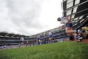17 August 2008; The Waterford players run onto the pitch. GAA Hurling All-Ireland Senior Championship Semi-Final, Tipperary v Waterford, Croke Park, Dublin. Picture credit: Brian Lawless / SPORTSFILE