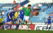 6 September 2008; David Healy, Northern Ireland, in action against Martin Skrtel, Slovakia. 2010 World Cup Qualifier - Slovakia v Northern Ireland, SK Slovan Bratislava Stadium, Bratislava, Slovakia. Picture credit: Oliver McVeigh / SPORTSFILE