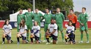 24 June 2015; The Ireland team line up before the game. This tournament is the only chance the Irish team have to secure a precious qualifying spot for the 2016 Rio Paralympic Games. 2015 CP Football World Championships, Ireland v Ukraine, Quarter-Final, St. George’s Park, Tatenhill, Burton-upon-Trent, Staffordshire, England. Picture credit: Magi Haroun / SPORTSFILE