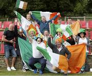 24 June 2015; Ireland supporters before the game. This tournament is the only chance the Irish team have to secure a precious qualifying spot for the 2016 Rio Paralympic Games. 2015 CP Football World Championships, Ireland v Ukraine, Quarter-Final, St. George’s Park, Tatenhill, Burton-upon-Trent, Staffordshire, England. Picture credit: Magi Haroun / SPORTSFILE