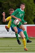24 June 2015; Dillon Sheridan, Ireland, in action against Taras Dutko, Ukraine. This tournament is the only chance the Irish team have to secure a precious qualifying spot for the 2016 Rio Paralympic Games. 2015 CP Football World Championships, Ireland v Ukraine, Quarter-Final, St. George’s Park, Tatenhill, Burton-upon-Trent, Staffordshire, England. Picture credit: Magi Haroun / SPORTSFILE