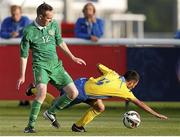 24 June 2015; Ryan Nolan, Ireland, in action against Edhar Kahramanian, Ukraine. This tournament is the only chance the Irish team have to secure a precious qualifying spot for the 2016 Rio Paralympic Games. 2015 CP Football World Championships, Ireland v Ukraine, Quarter-Final, St. George’s Park, Tatenhill, Burton-upon-Trent, Staffordshire, England. Picture credit: Magi Haroun / SPORTSFILE