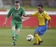 24 June 2015; Ryan Nolan, Ireland, in action against Edhar Kahramanian, Ukraine. This tournament is the only chance the Irish team have to secure a precious qualifying spot for the 2016 Rio Paralympic Games. 2015 CP Football World Championships, Ireland v Ukraine, Quarter-Final, St. George’s Park, Tatenhill, Burton-upon-Trent, Staffordshire, England. Picture credit: Magi Haroun / SPORTSFILE