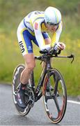 25 June 2015; Ian Richardson, UCD Cycling Club, in action during the National Time Trial Championships. Omagh, Co. Tyrone. Picture credit: Stephen McMahon / SPORTSFILE