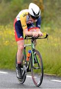 25 June 2015; Conor McIlwaine, AAA Cycling, in action during the National Time Trial Championships. Omagh, Co. Tyrone. Picture credit: Stephen McMahon / SPORTSFILE