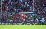 31 August 2008; Pearse O'Neill, Cork, celebrates after his side's second goal against Kerry. GAA Football All-Ireland Senior Championship Semi-Final Replay, Kerry v Cork, Croke Park, Dublin. Picture credit: Brendan Moran / SPORTSFILE