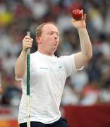 8 September 2008; Eoin Cleare, from Birr, Co. Offaly, in action during the Men's Shot Putt Final - F32. Eoin finished in 7th position overall with a distance of 6.11m. Beijing Paralympic Games 2008, Men's Shot Putt Final F32, National Stadium, Olympic Green, Beijing, China. Picture credit: Brian Lawless / SPORTSFILE