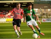 26 June 2015; Billy Dennehy, Cork City, in action against Ronan Curtis. SSE Airtricity League Premier Division, Derry City v Cork City, Brandywell, Derry. Picture credit: Oliver McVeigh / SPORTSFILE