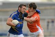 27 June 2015; Paul Cronin, Wicklow, in action against James Morgan, Armagh. GAA Football All-Ireland Senior Championship, Round 1B, Armagh v Wicklow. Athletic Grounds, Armagh. Picture credit: Piaras Ó Mídheach / SPORTSFILE