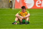 27 June 2015; Donegal's Gary McFadden following his side's loss. Electric Ireland Ulster GAA Football Minor Championship, Semi Final, Derry v Donegal. St Tiernach's Park, Clones, Co. Monaghan. Picture credit: Ramsey Cardy / SPORTSFILE