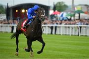 27 June 2015; Jack Hobbs, with William Buick up, on their way to winning the Dubai Duty Free Irish Derby. Curragh Derby Festival. The Curragh, Co. Kildare. Picture credit: Cody Glenn / SPORTSFILE