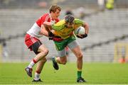27 June 2015; Christy Toye, Donegal, in action against Brendan Rogers, Derry. Ulster GAA Football Senior Championship, Semi-Final, Derry v Donegal. St Tiernach's Park, Clones, Co. Monaghan. Picture credit: Ramsey Cardy / SPORTSFILE