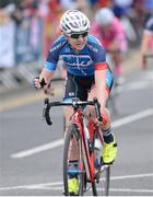 27 June 2015; Lydia Boylan, Team WNT, celebrates winning the Elite Women event during the National Road Race Cycling Championships. Omagh, Co. Tyrone. Picture credit: Stephen McMahon / SPORTSFILE