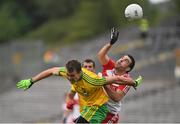 27 June 2015; Caolan O'Boyle, Derry, in action against Eamonn McGee, Donegal. Ulster GAA Football Senior Championship, Semi-Final, Derry v Donegal. St Tiernach's Park, Clones, Co. Monaghan. Picture credit: Ramsey Cardy / SPORTSFILE