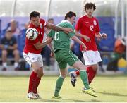 26 June 2015; Pauric Leacy, Ireland, in action against Jack Rutter, England. This tournament is the only chance the Irish team have to secure a precious qualifying spot for the 2016 Rio Paralympic Games. 2015 CP Football World Championships, Ireland v England, St. George’s Park, Tatenhill, Burton-upon-Trent, Staffordshire, England. Picture credit: Magi Haroun / SPORTSFILE