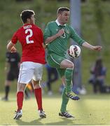 26 June 2015; Jason Moran, Ireland, in action against Harry John Baker, England. This tournament is the only chance the Irish team have to secure a precious qualifying spot for the 2016 Rio Paralympic Games. 2015 CP Football World Championships, Ireland v England, St. George’s Park, Tatenhill, Burton-upon-Trent, Staffordshire, England. Picture credit: Magi Haroun / SPORTSFILE