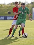 26 June 2015; Ryan Nolan, Ireland, in action against Michael Barker, England. This tournament is the only chance the Irish team have to secure a precious qualifying spot for the 2016 Rio Paralympic Games. 2015 CP Football World Championships, Ireland v England, St. George’s Park, Tatenhill, Burton-upon-Trent, Staffordshire, England. Picture credit: Magi Haroun / SPORTSFILE