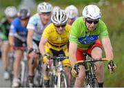 27 June 2015; Patrick Dunnion, Finn Wheelers, leads the breakaway during the M60 event at the National Road Race Cycling Championships. Omagh, Co. Tyrone. Picture credit: Stephen McMahon / SPORTSFILE