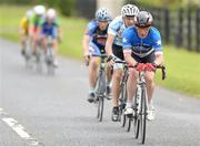 27 June 2015; Michael Carroll, Ballymena Road Club, leads the breakaway during the M60 event at the National Road Race Cycling Championships. Omagh, Co. Tyrone. Picture credit: Stephen McMahon / SPORTSFILE