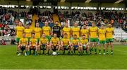 27 June 2015; The Donegal squad. Ulster GAA Football Senior Championship, Semi-Final, Derry v Donegal. St Tiernach's Park, Clones, Co. Monaghan. Picture credit: Oliver McVeigh / SPORTSFILE