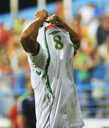 10 September 2008; Steven Reid, Republic of Ireland, at the end of the game. 2010 World Cup Qualifier, Montenegro v Republic of Ireland, City Stadium, Podgorica, Montenegro. Picture credit; David Maher / SPORTSFILE
