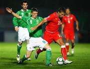 10 September 2008; Milan Baros, Czech Republic, in action against Chris Baird, Northern Ireland. 2010 World Cup Qualifier, Northern Ireland v Czech Republic, Windsor Park, Belfast, Co. Antrim. Picture credit; Oliver McVeigh / SPORTSFILE