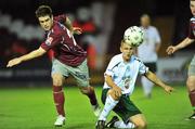 11 September 2008; Daryl Robson, Bray Wanderers in action against  John Russell, Galway United. FAI Ford Cup Quarter-Final, Galway United v Bray Wanderers, Terryland Park, Galway. Picture credit: David Maher / SPORTSFILE