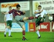 11 September 2008; Jonathan Keane, Galway United, in action against Ray Kenny, Bray Wanderers. FAI Ford Cup Quarter-Final, Galway United v Bray Wanderers, Terryland Park, Galway. Picture credit: David Maher / SPORTSFILE