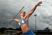 29 June 2015; Pictured at the launch of the GloHealth Senior Track and Field Championships, which will take place in Morton Stadium, Santry, on 8th 9th August, is javelin thrower Anita Fitzgibbon. The Championships are free to under 16s and a perfect day out for the whole family. Tickets can be bought at www.athleticsireland.ie or at the gate on the day. Morton Stadium, Santry, Dublin. Picture credit: Ramsey Cardy / SPORTSFILE