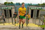 27 June 2015; Michael Murphy, Donegal, returns after his pre match warm up. Ulster GAA Football Senior Championship, Semi-Final, Derry v Donegal. St Tiernach's Park, Clones, Co. Monaghan. Picture credit: Oliver McVeigh / SPORTSFILE