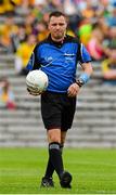 27 June 2015; Referee Rory Hickey. Ulster GAA Football Senior Championship, Semi-Final, Derry v Donegal. St Tiernach's Park, Clones, Co. Monaghan. Picture credit: Oliver McVeigh / SPORTSFILE