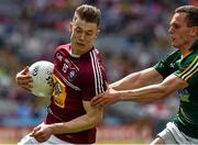 28 June 2015; Shane Dempsey, Westmeath, in action James McEntee,  Meath. Leinster GAA Football Senior Championship, Semi-Final, Westmeath v Meath. Croke Park, Dublin. Picture credit: David Maher / SPORTSFILE