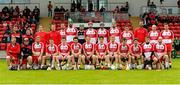 28 June 2015; The Derry team. Ulster GAA Hurling Senior Championship, Semi-Final, Derry v Down. Owenbeg, Derry. Picture credit: Seb Daly / SPORTSFILE