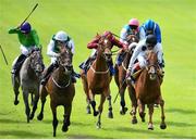 28 June 2015; Diamondsandrubies, second from left, with Seamie Heffernan up, on their way to winning the Sea Stars Pretty Polly Stakes. Curragh Derby Festival. The Curragh, Co. Kildare. Picture credit: Cody Glenn / SPORTSFILE
