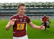 28 June 2015; Ger Egan, Westmeath captain, celebrates at the end of the game. Leinster GAA Football Senior Championship, Semi-Final, Westmeath v Meath. Croke Park, Dublin. Picture credit: David Maher / SPORTSFILE