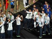 28 June 2015;Team Ireland during the Parade of Nations at the 2015 European Games Closing Ceremony in the Olympic Stadium, Baku, Azerbaijan. Picture credit: Stephen McCarthy / SPORTSFILE