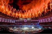 28 June 2015; A general view of the Olympic Stadium during the 2015 European Games Closing Ceremony in Baku, Azerbaijan. Picture credit: Stephen McCarthy / SPORTSFILE
