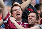 28 June 2015; Westmeath supporters celebrate in the Hogan Stand near the end of the game. Leinster GAA Football Senior Championship, Semi-Final, Westmeath v Meath. Croke Park, Dublin. Picture credit: Dáire Brennan / SPORTSFILE