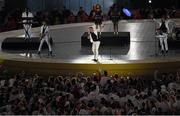 28 June 2015; John Newman performs during the 2015 European Games Closing Ceremony in the Olympic Stadium, Baku, Azerbaijan. Picture credit: Stephen McCarthy / SPORTSFILE