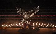 28 June 2015; The simurg rises from the ground during the 2015 European Games Closing Ceremony in the Olympic Stadium, Baku, Azerbaijan. Picture credit: Stephen McCarthy / SPORTSFILE