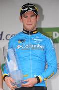 29 August 2008; Mark Cavendish, Team Columbia, after winning the third stage of the Tour of Ireland. 2008 Tour of Ireland - Stage 3, Ballinrobe - Galway. Picture credit: Stephen McCarthy / SPORTSFILE