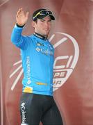 29 August 2008; Mark Cavendish, Team Columbia, after winning the third stage of the Tour of Ireland. 2008 Tour of Ireland - Stage 3, Ballinrobe - Galway. Picture credit: Stephen McCarthy / SPORTSFILE