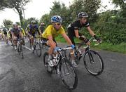 30 August 2008; Mark Cavendish, Team Columbia, left, and Rob Partridge, Rapha Condor Recycling.co.uk, in action during the fourth stage of the Tour of Ireland. 2008 Tour of Ireland - Stage 4, Limerick - Dingle. Picture credit: Stephen McCarthy / SPORTSFILE