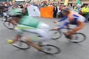 30 August 2008; A general view of the peleton passing through Abbeydorney, Co. Kerry during the fourth stage of the Tour of Ireland. 2008 Tour of Ireland - Stage 4, Limerick - Dingle. Picture credit: Stephen McCarthy / SPORTSFILE
