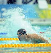 13 August 2008; Michael Phelps on his way to victory in the Men's 200m Butterfly. It was his 4th gold medal of the games. Beijing 2008 - Games of the XXIX Olympiad, National Aquatic Centre, Olympic Green, Beijing, China. Picture credit: Brendan Moran / SPORTSFILE