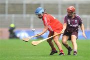 14 September 2008; Joanne O'Callaghan, Cork, in action against Brenda Kerins, Galway. Gala All-Ireland Senior Camogie Championship Final, Cork v Galway, Croke Park, Dublin. Picture credit: Stephen McCarthy / SPORTSFILE