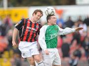 14 September 2008; Steven McDonnell, Bohemians, in action against Kenny Simpson, Wayside Celtic. FAI Ford Cup Quarter-Final, Wayside Celtic v Bohemians, Carlisle Grounds, Bray, Co. Wicklow. Picture credit: David Maher / SPORTSFILE *** Local Caption ***